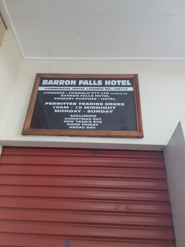 Complaint – Barron Falls Hotel